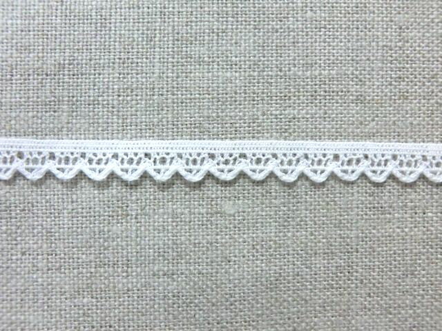 薄手トーションレース 5mm幅　1m単位 オフホワイト　手芸　縁取り　装飾　日本製 DS.2913