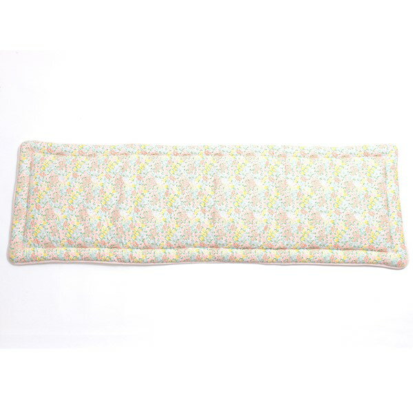 コットンキルト ロングシートクッション 約48×150cm [Flower Picnic] ・ソファー・カークッション・座..