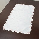 さくら刺繍&カットワークテーブルセンター約40x75cm【ゆうパケット選択可】 10P18Jun16