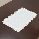 さくら刺繍&カットワークテーブルセンター約30x45cm【ゆうパケット選択可】【10P26Mar16】