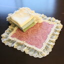 ふんわり立体ローズ柄 タオルハンカチ(ハンドタオル) 約30x30cm【ゆうパケット選択可】・バラ柄・花柄・ミニタオル・タオル・綿100%・お礼・お返し・お祝い...