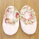 マイクロファイバー&シフォンローズ ルームシューズ Size FREE 【ゆうパケット不可】