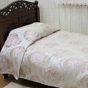 ベッドカバー 【送料無料】 ジャカード織 約220×260cm 花柄 ピンク 上品 おしゃれ 寝具カバー 高級感 寝室