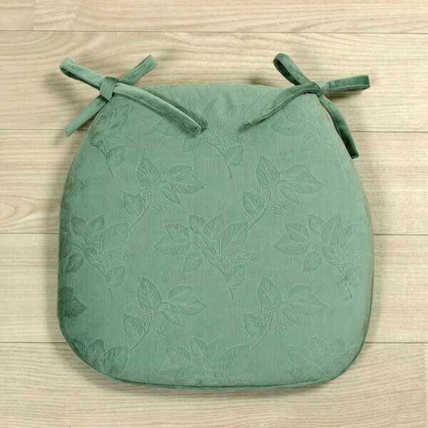 Rakuten - 紐付シートクッション 約43×45cm エンボス加工 ダイニングチェア 学習椅子 事務椅子 オフィス ファスナー付き　AW21CL2