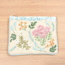 マルチケース 約14×18cm リボン刺繍 フラット 通帳 バッグ 整理 小物 その1