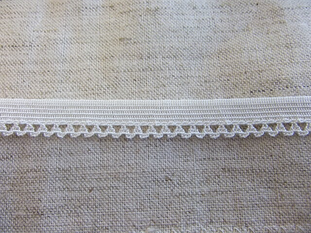 在庫処分 ストレッチトーションレース 10mm巾 　　1m　（91050SR）