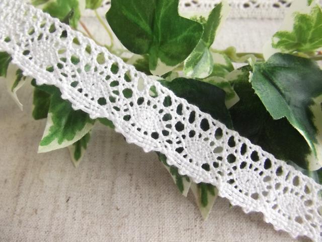 トーションレース　手芸 22mm巾　片山綿トーションレース 日本製 1m(1043)