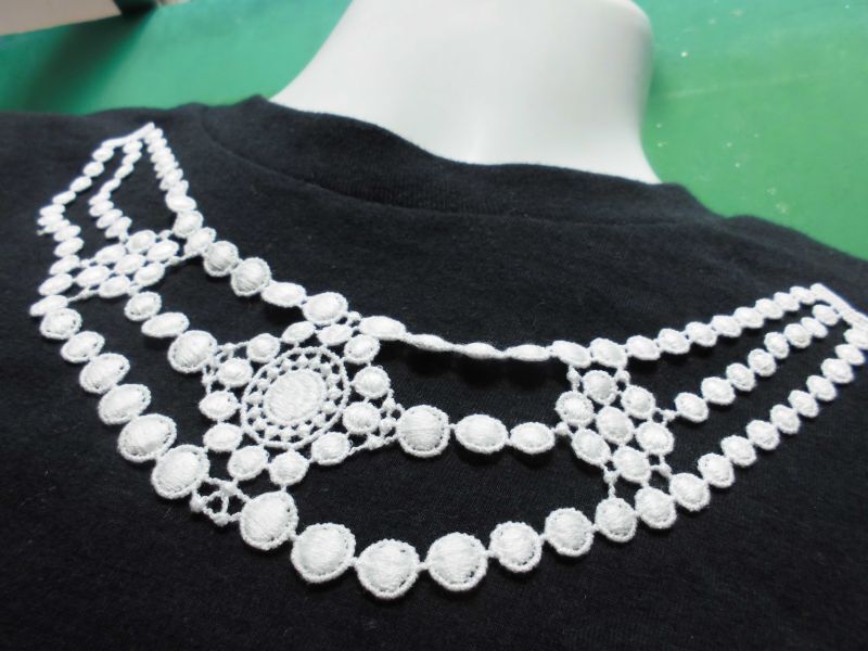 流行のジュエリーみたいなコットンアクセサリーレース 1枚AC-00844送料最安値は定形外郵便140円