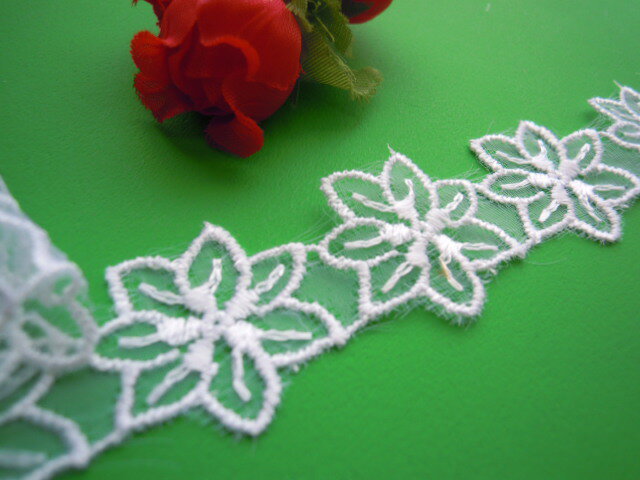 超！お買い得！シロのと〜ってもエレガントなオーガンジレース　4MOG-00157送料最安値は定形郵便110円