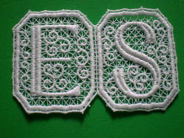 E・S　繊細な人気のイニシャルモチーフ3枚入り　3A-00181送料最安値は定形郵便110円