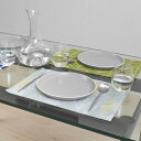 スタイルデコール(STYLE Decor) ランチョンマット 綿100% 2枚セット 洗える 布製 30×44cm スタンダード グレー リーフ シンプル W2...