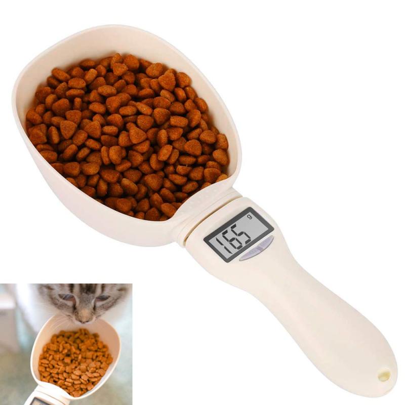 Kindness_JP ペットフードスケール 計量スプーン デジタル 犬・猫用 エサ 電子 はかり 秤 餌測定スプー..