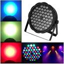 Bruce & Shark(ブルース・サメ) ステージライト 54x1W RGBW LED 舞台照明 ディスコライト ステージ照明 DMX512 3/7CH パーティライト スポットライト 高輝度 クイックボール ディスコライト disco li