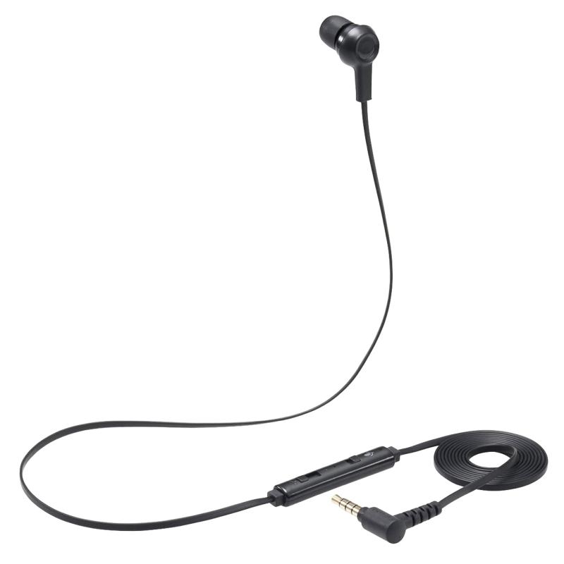 エレコム ヘッドセット 有線 イヤホンマイク 4極 φ3.5mm モノラル 4極変換ケーブル付 ブラック HS-EP18TBK