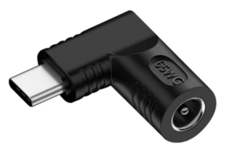 パソコン タイプc 充電器 type-c dc 変換 ノートパソコン充電器をType-Cに変換 Type-C USB PD 65Wコンバーター 電源変換アダプター 5.5×2.5mm プラグ 対応