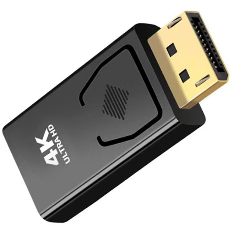 DP to HDMIアダプタ displayport hdmi 変換 4K@30Hz プラグアンドプレイ HD動画変換ヘッド コンバータ 保護 拡張 左右変換 コネクター 金メッキディスプレイポート