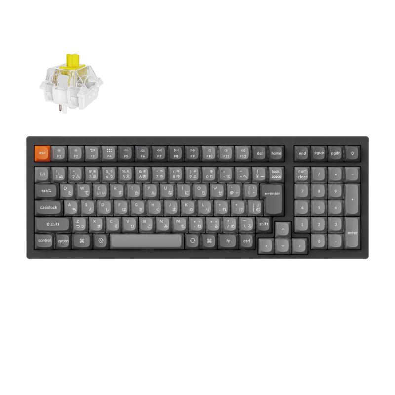 【】Keychron K4 Max QMK ワイヤレス カスタム・メカニカルキーボード 、2.4GHz・Bluetooth無線・有線対応/QMKプログラム可能/White LEDライト/Superスイッチ/Mac Windows Linux対応