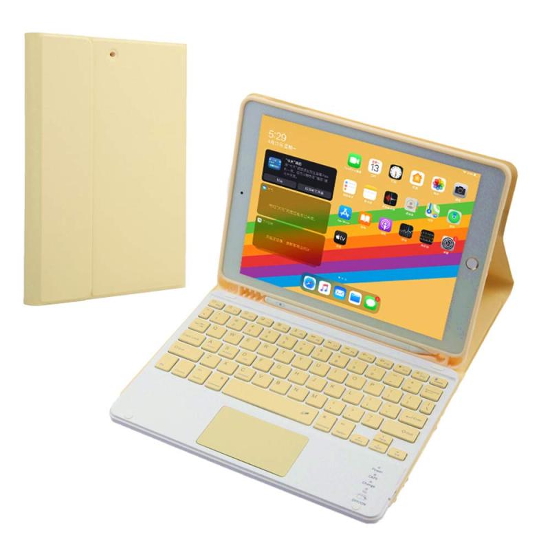 適用 iPad 5 6 Air2キーボードケース ワイヤレスマウス付き ペン収納 タッチパッド搭載 軽量 薄型 おしゃれ 人気 iPad第6 5世代 9.7インチ Bluetoothキーボード 手帳型 脱着式 可愛い