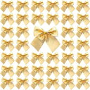 クリスマスリボン48個入り クリスマスツリー リボン ハンドメイド リボン 北欧 装飾 クリスマスオーナメント 農家の装飾用 プレゼント装飾用 リボン
