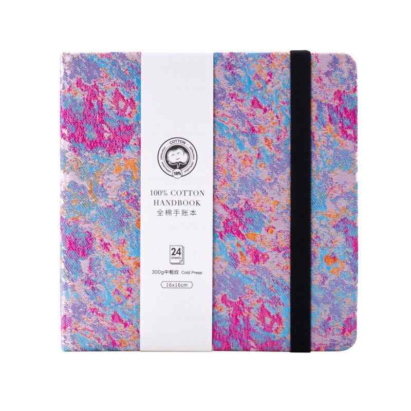 Lightwish 正方形 水彩日記帳 綿100% 300g