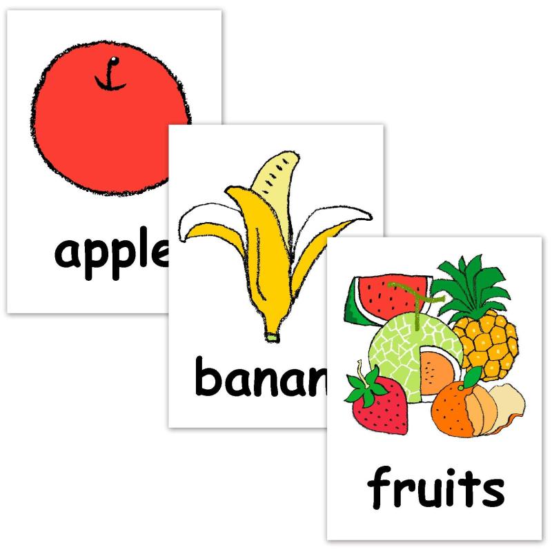 フラッシュカード 英語カード.com【果物】