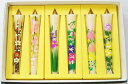 (御供 のし付き 包装品)絵ろうそく 花ろうそく 3号 6本 入り 手描き ( 手書き ) 花蝋燭セット 和ろうそく 絵ろーそく 春夏秋冬 キャンドル 法事 仏...