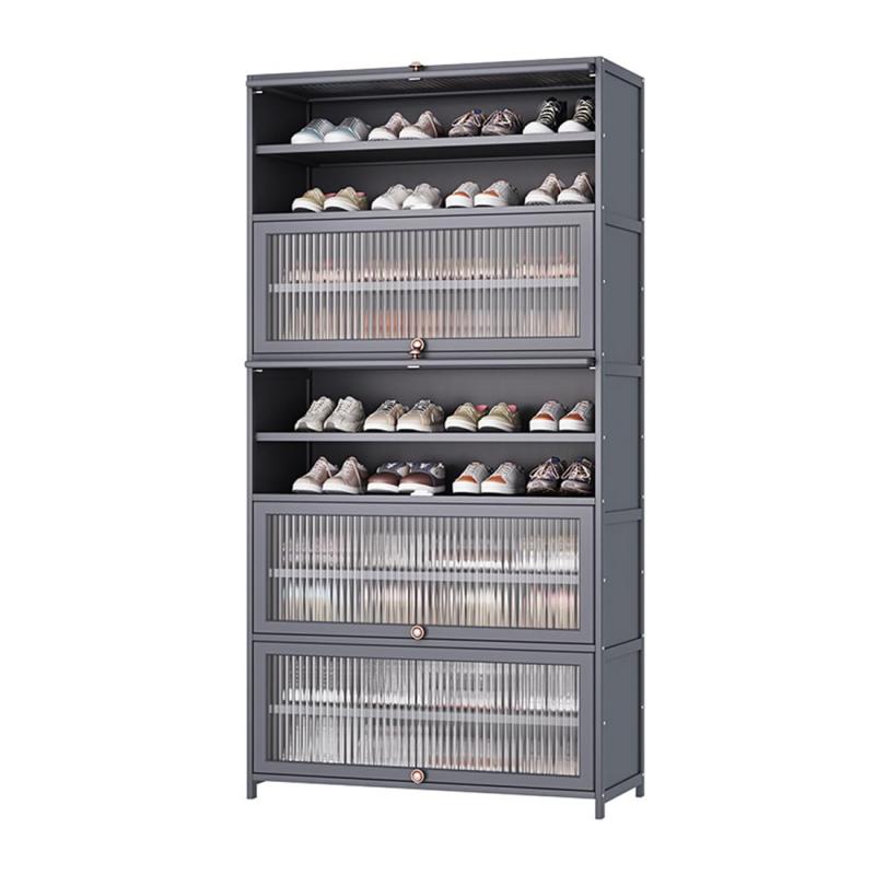 「Humrriet」シューズラック シューズボックス 下駄箱 靴棚 靴箱 靴収納 靴入れ 靴置きクローゼット 省..