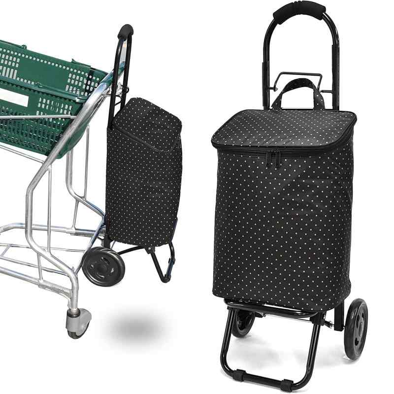 Basic Standard ショッピングカート スーパーの カートに掛けられる 便利 買い物カート 折りたたみ 軽..