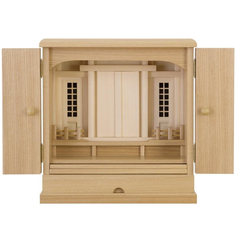 仏壇屋 滝田商店 祖霊舎 モダン・家具調 神徒壇 18号 高さ53cm×巾38cm 神道の霊璽(御霊代)を祀る 御霊舎 日本製