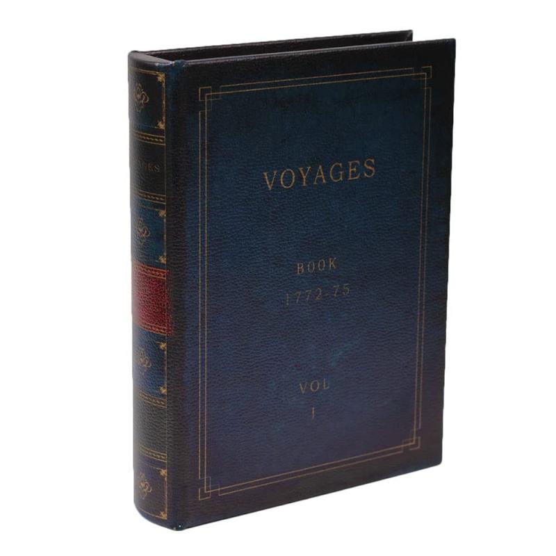アンティーク風 シークレットボックス Sサイズ 「Voyages」 洋書型 小物入れ アクセサリー 収納 金庫 ..