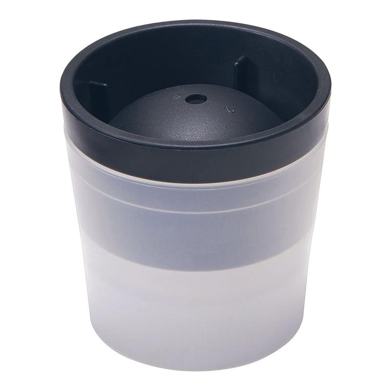 吉川国工業所(Yoshikawakuni) 製氷皿 俺の丸氷 外寸(mm):75×75 ブラック FOL0202