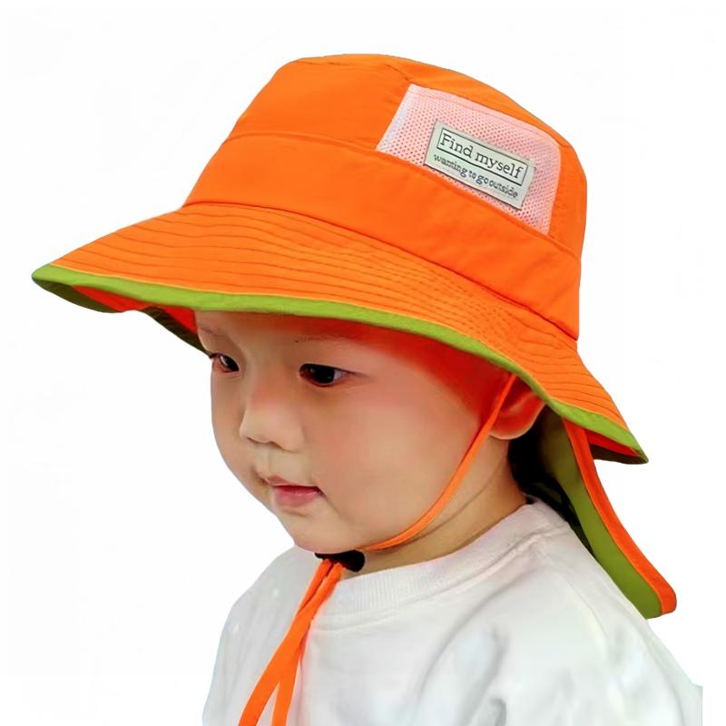 [VNGOLERRY] ベビー帽子 キッズ帽子 サンバイザー キッズハット 日よけカバー付き 女の子 男の子 46cm 48cm 50cm UVカット 日よけ 恐竜 春夏 可愛い