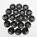 黒色系 ナットボタン 14mm 19mm スーツ ジャケット 上着 背広 ニット カーディガン 手芸 椰子 天然素材 IX5005-14-BK-379 IX5005-19-BK-380