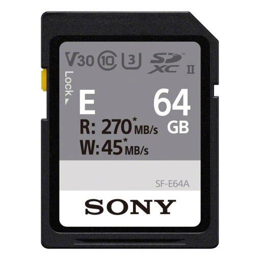 ソニー SONY SDXC メモリーカード 64GB SF-E64A Class10 UHS-II対応 ソニー SONY SDXC メモリーカード 64GB SF-E64A Class10 UHS-II対応