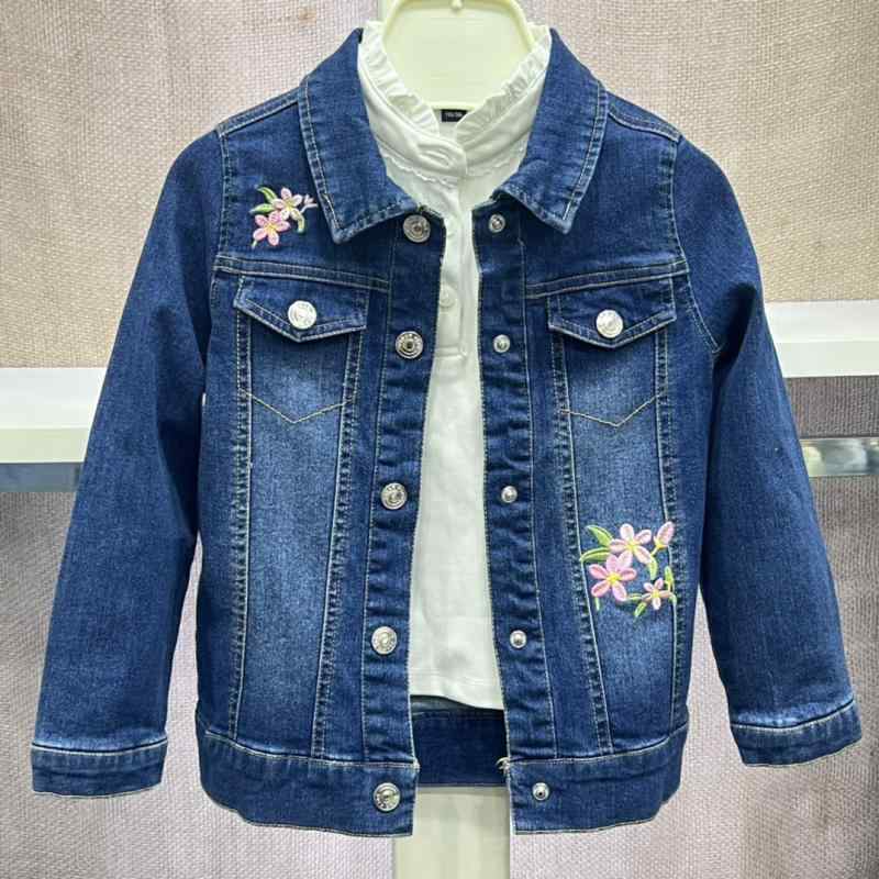 子供服 女の子 デニムジャケット 刺