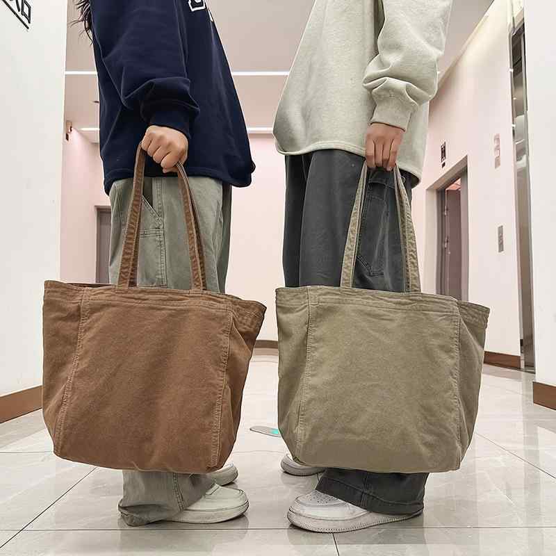 トートバッグ ユニセックス 大容量 帆布素材 キャンバス 横型 方型 形状 柔軟 軽量 収納力 高い スマホポケット 付き ジッパー開閉 ダブルショルダーストラップ 日常使い 普段使い 通勤 通学 学生 コーディネート ブラック ホワイト グリーン グレ