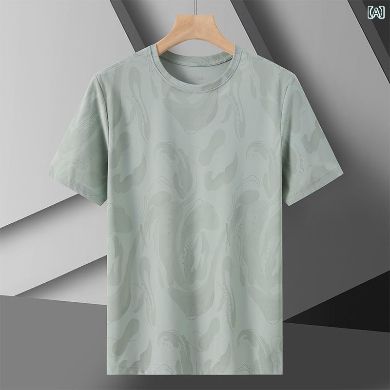 Tシャツ メンズ レディース 半袖 クルーネック 接触冷感 吸湿速乾 伸縮性 通気性 作業服 スポーツ アウトドア 夏 シンプル 無地 快適 ドライ 涼しい トップス・素材: ナイロン・スタイル: 運動、運動カジュアル・ネックライン: クルーネック・袖丈: 半袖・機能: 速乾、透気・用途: 攀岩、登山、徒步、沙灘、漂流、釣、跑步、健身、野営、郊遊、騎行、自駕遊・カラー展開: 緑灰、黒、浅灰、天藍、白・サイズ展開: L、XL、2XL、3XL、4XL、5XL・製品カテゴリ: Tシャツ