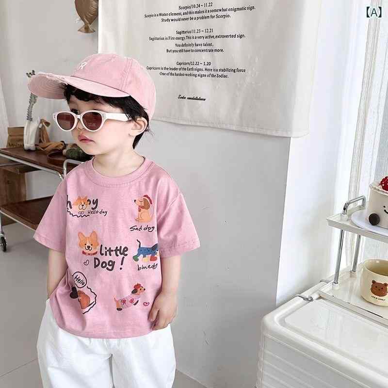 ・カテゴリ: キッズTシャツ・対象性別: 男の子・スタイル: カジュアル・フード: なし・袖丈: 半袖・対象年齢: 1〜3歳（身長80〜100cm）、3〜8歳（身長100〜140cm）、8歳以上（身長140cm以上）・生地加工: 柔軟処理・柄: キャラクター、可愛い、プリント・主な素材: 綿100%・安全基準: A類・ネックライン: クルーネック・機能: 吸湿速乾・カラー展開: ピンク、ホワイト・サイズ展開: 90cm、100cm、110cm、120cm、130cm、140cm、150cm、160cm