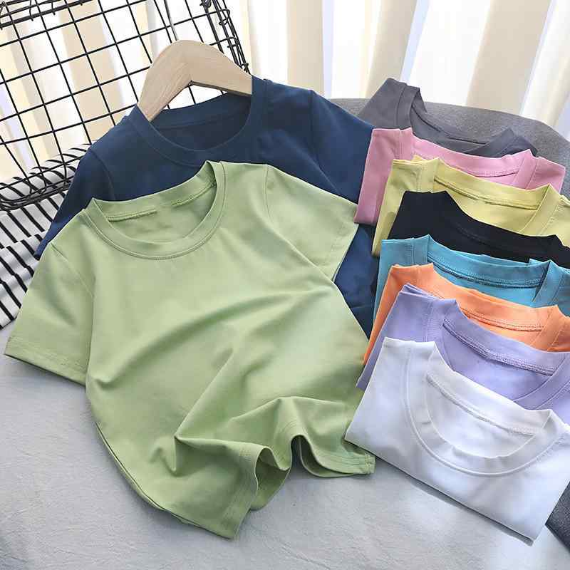 ・カテゴリ: キッズTシャツ・対象性別: 男女共用・スタイル: 着回し・フードの有無: フードなし・袖丈: 半袖・対象年齢: 乳幼児（1〜3歳、80〜100cm）、中高生（8歳以上、140cm以上）、幼児・児童（3〜8歳、100〜140cm）・生地加工: 起毛加工・柄: 無地・デザイン要素: かわいい、親子お揃い・主な素材: 綿100%・安全基準: B類・ネックライン: クルーネック・機能: 柔らかさ・カラー展開: ホワイト、ピンク、イエロー、レッド、パープル、グレー、グリーン、ブラック、ネイビー、スカイブルー、フルーツグリーン、ダークグレー、ブルー、オレンジ、アプリコット、レイクブルー、ワインレッド・サイズ展開: 90cm、100cm、110cm、120cm、130cm、140cm、150cm、S（大人用）、M（大人用）、L（大人用）、XL（大人用）、2XL（大人用）、3XL（大人用）、4XL（大人用）
