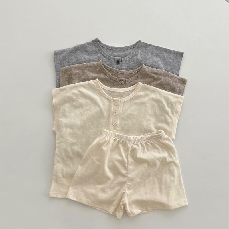ベビー服 セットアップ 男の子 女の子 半袖 Tシャツ ショートパンツ 上下セット 綿…