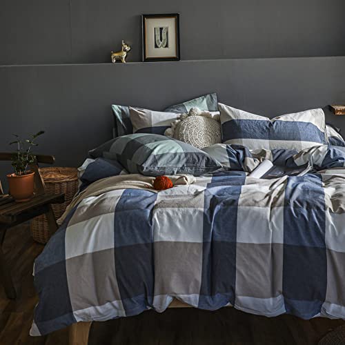 綿100% 布団カバー セミダブル 4点セット オーガニックコットン洗いざらしの綿100% コットン 寝具カバーセット 布団かばー ベットカバー