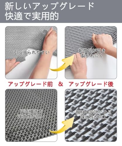 お風呂マット 90x200cm 浴室用 滑り止めマット 大判 PVC 速乾設計 排水穴付き すのこタイプ 洗い場マット 介護 赤ちゃん 高齢者 床保護