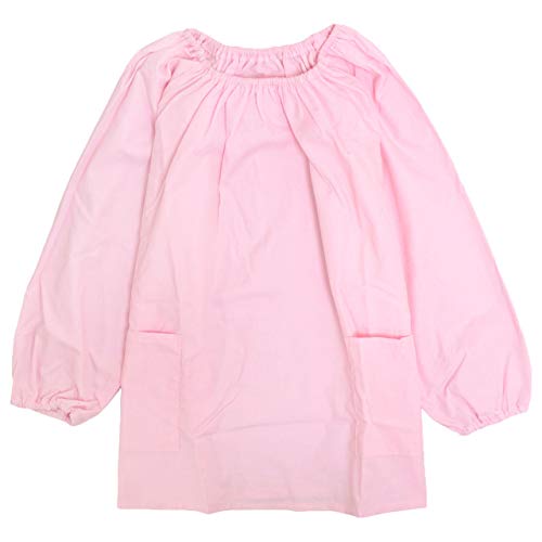 給食当番のとき、お子さまの服が汚れないか心配になりませんか。無地の長袖スモックなら、制服の上からも着やすいですよね。ピンクの、140cmの子供用給食エプロン(スモック)です。長袖で無地と商品名に表記されています。■ 主な特長長袖のスモックと商品名に表記されています。無地のデザインと商品名に表記されています。小学生向けの給食エプロンと商品名に表記されています。■ サイズ・仕様サイズ：140cm色：ピンク型番：tm104■ ご使用前にご確認ください洗い方は、洗濯表示をご確認ください。