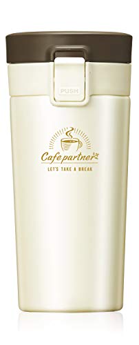 アスベル 真空断熱携帯タンブラー 保温保冷 370ml パールアイボリー TL370P A3211