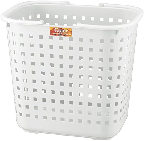 アスベル 脱衣籠 持ち手つき グレディーバスケット 大容量 L 白 脱衣洗濯 A7417