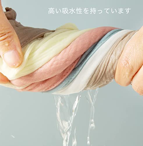 ガーゼ ハンカチ 赤ちゃん 6重ガーゼ ベビータオル 綿100% ループ付 柔らかい 30x30cm 5枚セット 送料　無料