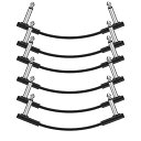 15cm パッチケーブル ギターエフェクター用 ブラック 6本 送料 無料