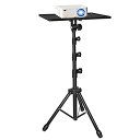 プロジェクタースタンド 三脚式 プロジェクター 台 高さ調整57cm~160cm 3段階 耐荷重15kg アルミニウム製 日本語取扱 送料 無料