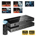 マルチビューワー HDMI画面分割器 4K対応 HDMI1.4・4K@30HZ 6種の分割モード 画面チャンネルと音声チャンネルは分け 送料 無料
