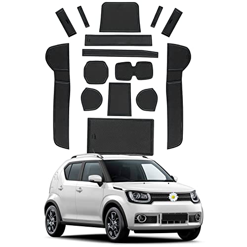 スズキ イグニス 初代 FF21S型 ポケットマット 2016~ インテリアラバーマット ノンスリップマット ドア..